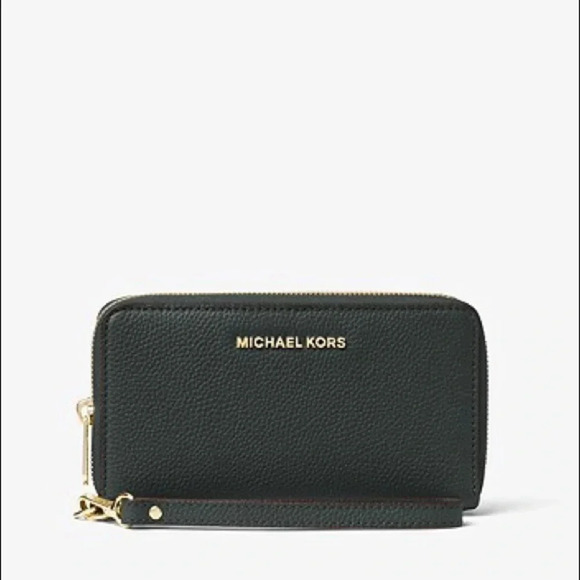 Michael Kors Large Leather Smartphone Wristlet - Picture 1 of 7